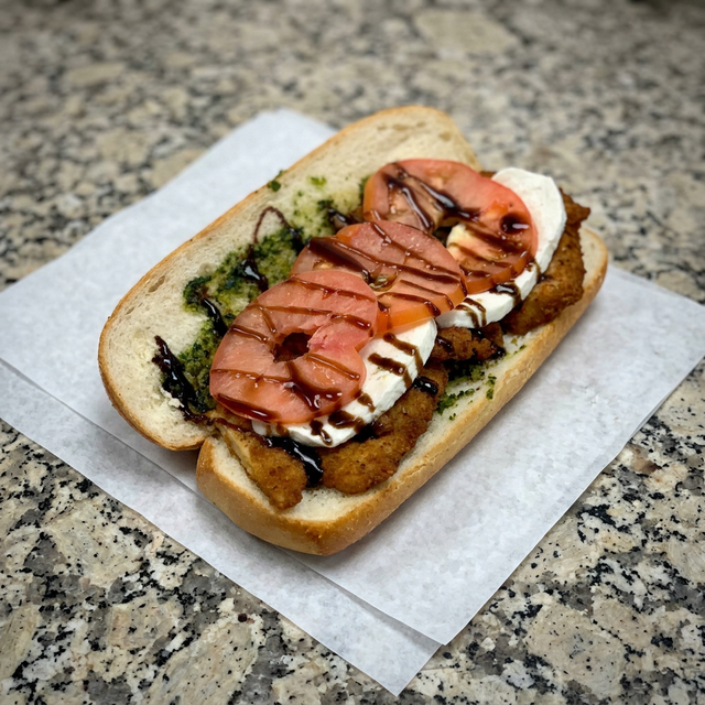 Chicken Caprese Sandwich.
