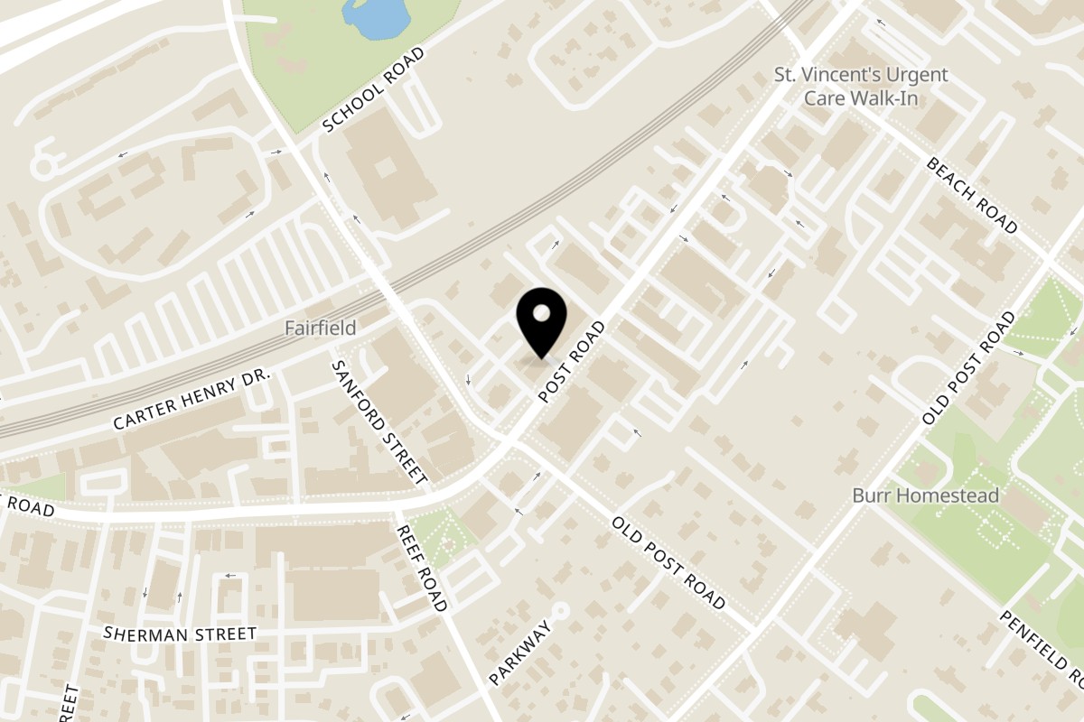 Map showing the location of Agusto's Italian Deli on 1326 Post Rd in Fairfield